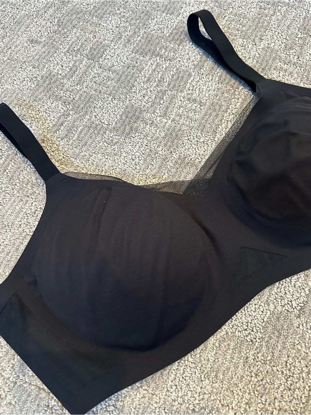 Honeylove Black Wireless Seamless Support Bra 34DDD 34G Smooth Comfort Bra NWOT